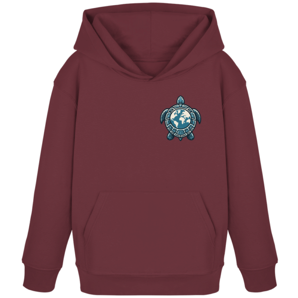 "Love Turtles" Back Print - Kids Organic Hoodie