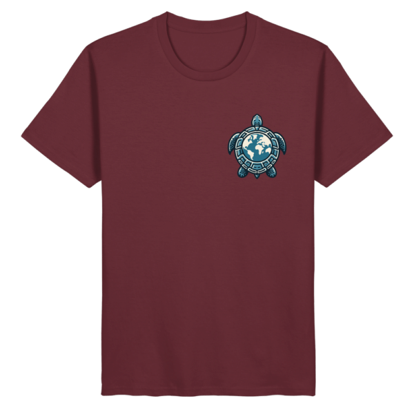 "Love Turtles" Back Print - Organic Basic Shirt