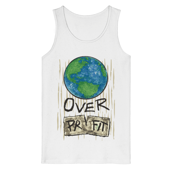 "Earth Over Profit" Front Print - Organic Tank Top